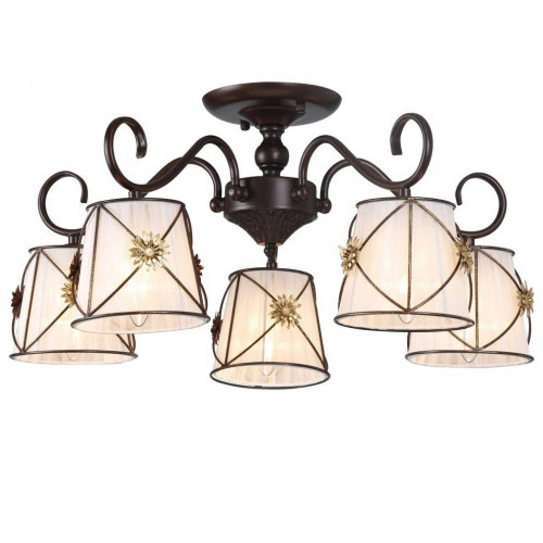 потолочная люстра arte lamp 72 a5495pl-5br в Бийске