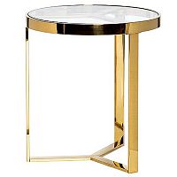 стол журнальный bridge gold 50*55см золотой в Бийске