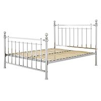кованая двуспальная кровать 180х200 хром blair в Бийске