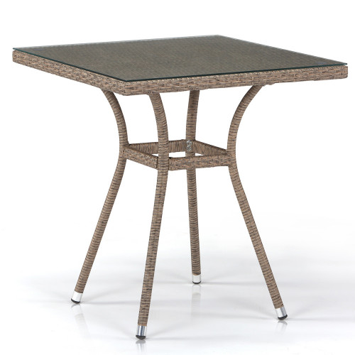 стол из иск. ротанга t282bnt-w56-70x70 light brown в Бийске