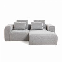 диван blok sofa 2 правый угол светло-серый от la forma (ex julia grup) в Бийске