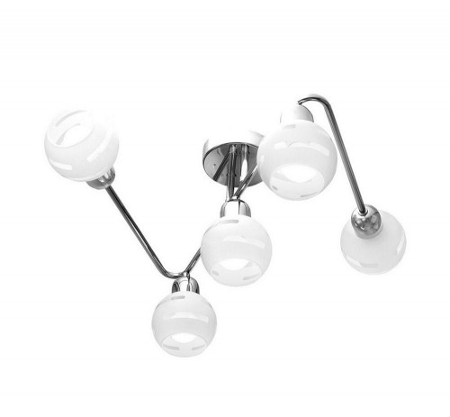потолочная люстра idlamp agostina 361/5a-whitechrome в Бийске
