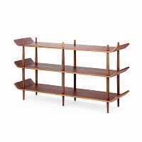 стеллаж bentwood двойной темно-коричневый в Бийске