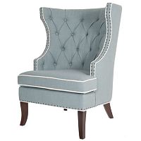 кресло мягкое с ушами бирюзовое gramercy club chair в Бийске