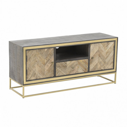 комод-тумба под тв коричневая с золотом в Бийске