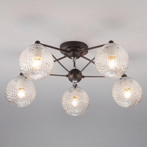 потолочная люстра eurosvet karo 70077/5 графит в Бийске