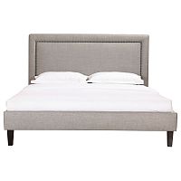 кровать двуспальная 180х200 серая laval upholstered в Бийске