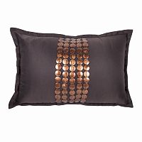 декоративная подушка handwork exclusive прямоугольная коричневая в Бийске