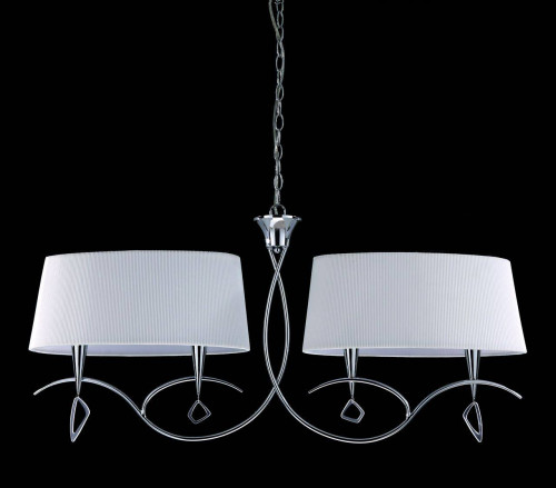 подвесная люстра mantra mara chrome - white 1642 в Бийске