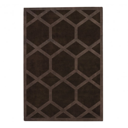 ковер ashton cocoa coffe 120x170 коричневый в Бийске