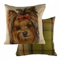 подушка с принтом waggydogs yorkie в Бийске
