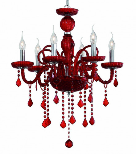 подвесная люстра ideal lux giudecca sp6 rosso в Бийске