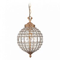 подвесная люстра хрустальный шар casbah crystal chandelier золото в Бийске