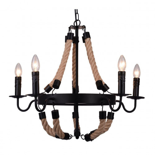 подвесная люстра arte lamp marsiglia a8956lm-5bk в Бийске