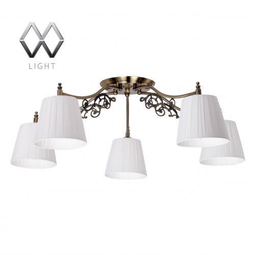 потолочная люстра mw-light моника 372011105 белая в Бийске