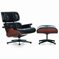кресло lounge chair черное в Бийске