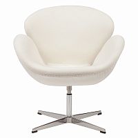 кресло swan chair кремовое в Бийске