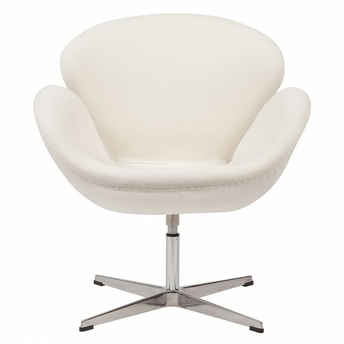 кресло swan chair кремовое в Бийске