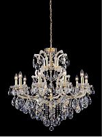 подвесная люстра crystal lux isabel sp11 gold/transparent золото в Бийске