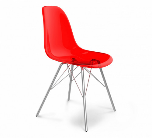 стул dsr красный s37 (eames style) в Бийске