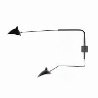 настенный светильник sconce mouille 2 лампы 2 черный в Бийске
