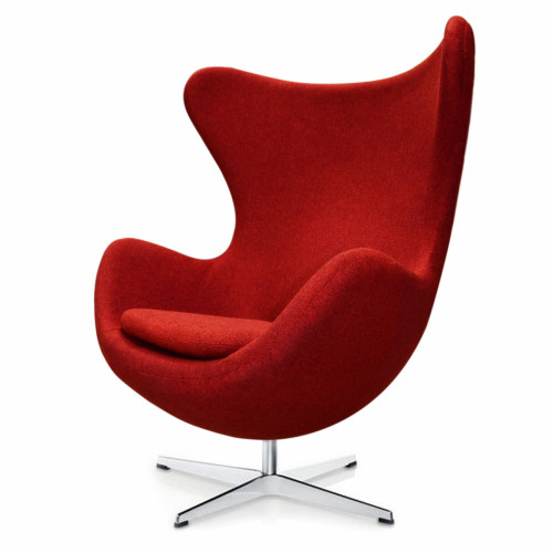 кресло egg chair темно-красное в Бийске