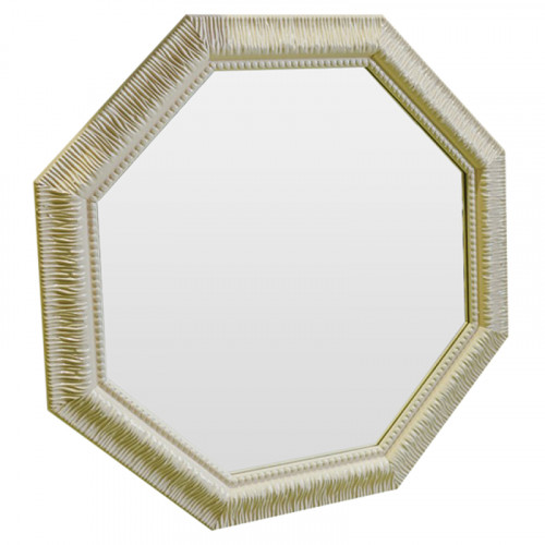 зеркало восьмиугольное бежевое с резьбой cozy beige в Бийске