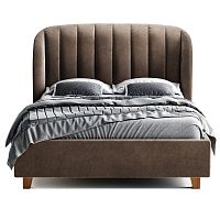 кровать двуспальная 160х200 коричневая tulip в Бийске