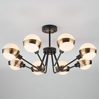 потолочная люстра eurosvet jasper 70093/8 черная белая в Бийске