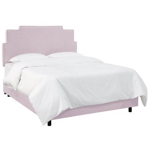 кровать двуспальная 160х200 розовая paxton lilac linen в Бийске