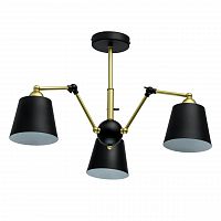 потолочная люстра mw-light таун 5 691011403 черная в Бийске
