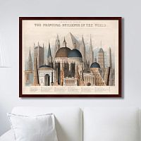 картина: comparative view of the principal buildings in the world, 1850г. в Бийске