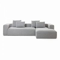 диван blok sofa 3 правый угол светло-серый от la forma (ex julia grup) в Бийске