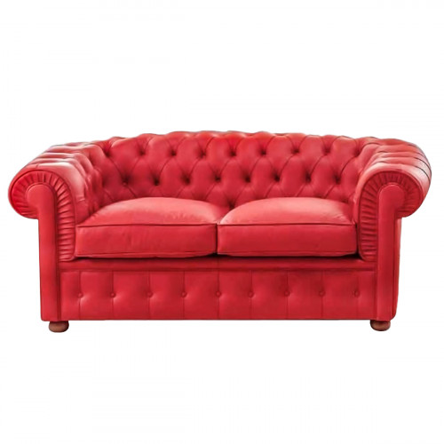 диван честерфилд (chesterfield) прямой красный в Бийске