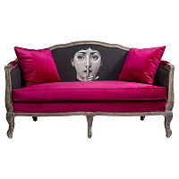 диван «секрет руж» fornasetti прямой красный с черным в Бийске