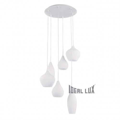 подвесная люстра ideal lux soft sp6 bianco в Бийске