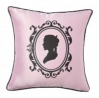 подушка с изображением женского силуэта ladies' profile pink в Бийске