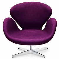 кресло swan chair фиолетовое в Бийске