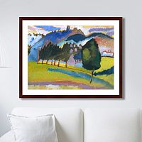 картина: landscape with rolling hills, 1910г. в Бийске