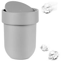 контейнер мусорный touch с крышкой серый в Бийске