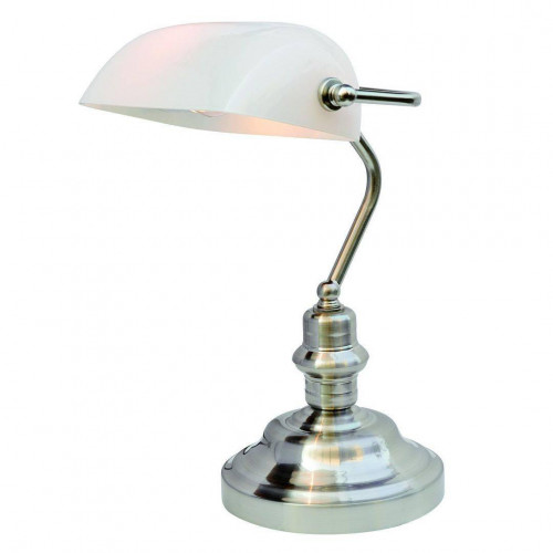 настольная лампа arte lamp banker a2491lt-1ss в Бийске
