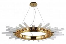 подвесная люстра crystal lux fair sp15 gold d1000 золото в Бийске