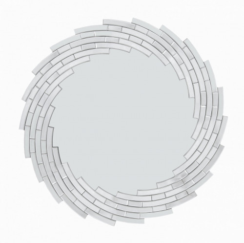 зеркало круглое с фацетом в витой стеклянной раме santena в Бийске