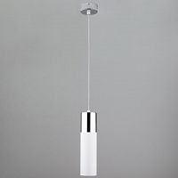 подвесной светильник eurosvet double topper 50135/1 led хром/белый в Бийске