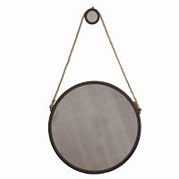 зеркало на ремне круглое металлическое большое диаметр 75 см iron and rope round в Бийске