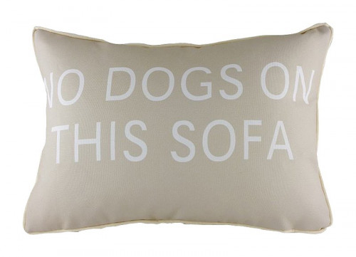 подушка с надписью no dogs on this sofa в Бийске