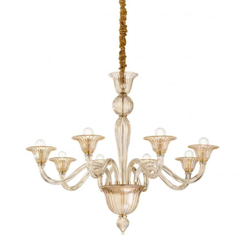подвесная люстра ideal lux brigitta sp8 ambra в Бийске
