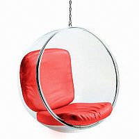 кресло bubble chair красное в Бийске
