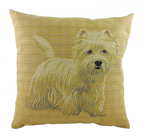 подушка с фото белого терьера westie в Бийске