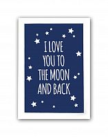 постер to the blue moon and back а4 в Бийске